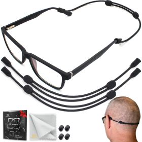 Glasses Strap Holder L Size 15 inch No Tail Eyeglass Strap Cord String Adjustable Eye Glasses Holders Around Neck Head Eyeglasses Strap Lanyard S